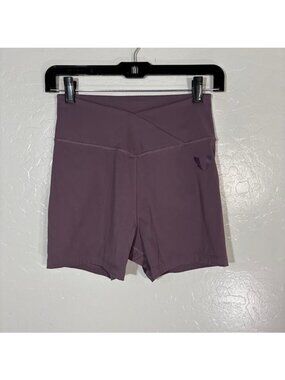 FIRM ABS Shorts Womens Medium Purple High Rise 3 Inch Inseam Athletic Workout